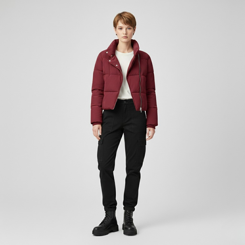 Women's Cropped Puffer Jacket
