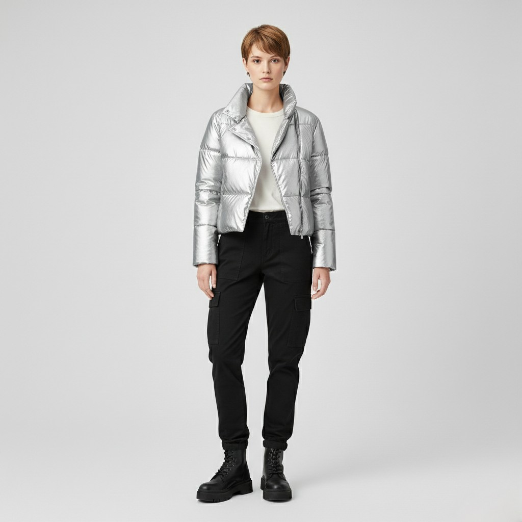 Women's Cropped Puffer Jacket