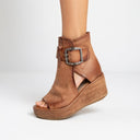 Orélisse™ - Open Wedge Ankle Boots in Modern Style