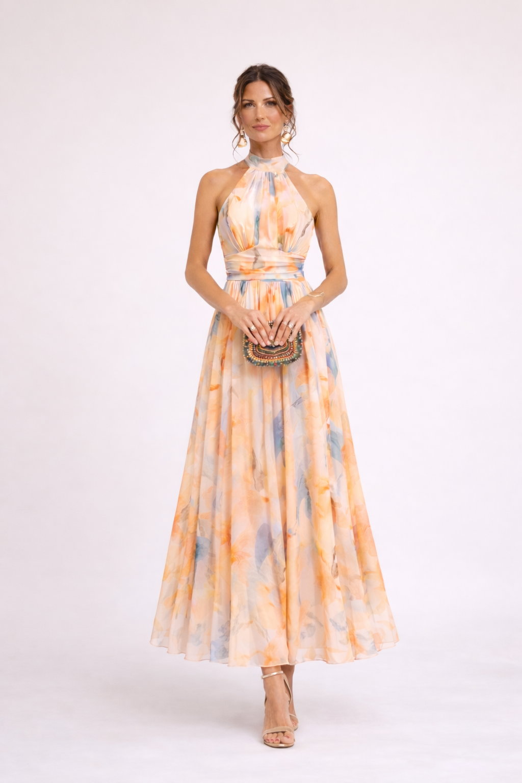 INGRID – DRESS WITH HALTER NECK