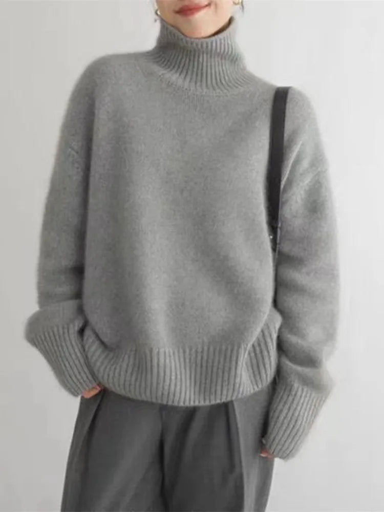 Elegant and Comfortable Isabel Roll Neck Top