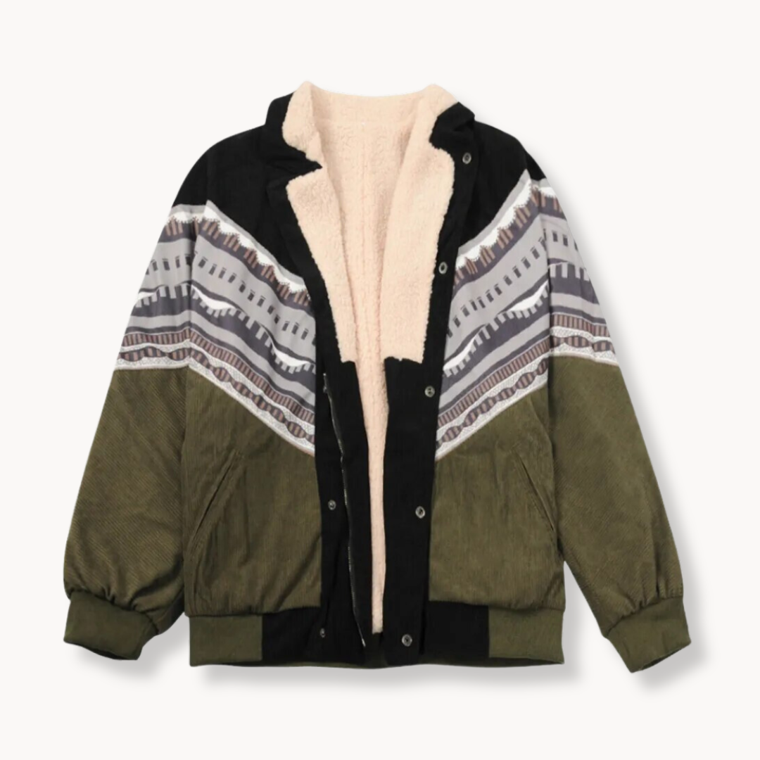 Aztec Pattern Jacket with Open Cut and Long Sleeves | Ideal for Spring, Summer, Autumn, and Winter