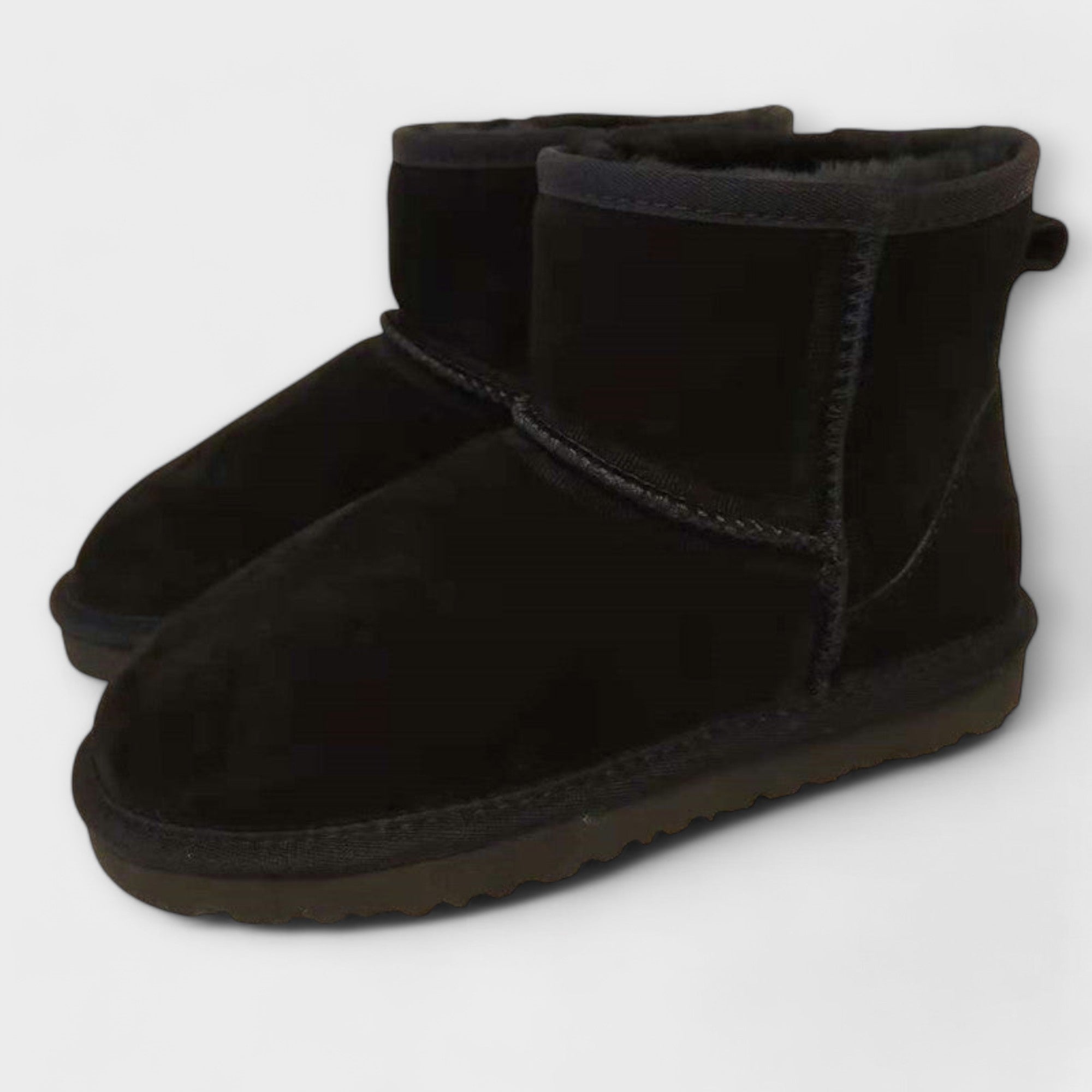 Genuine Leather Ankle Snow Boots