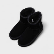 Genuine Leather Ankle Snow Boots