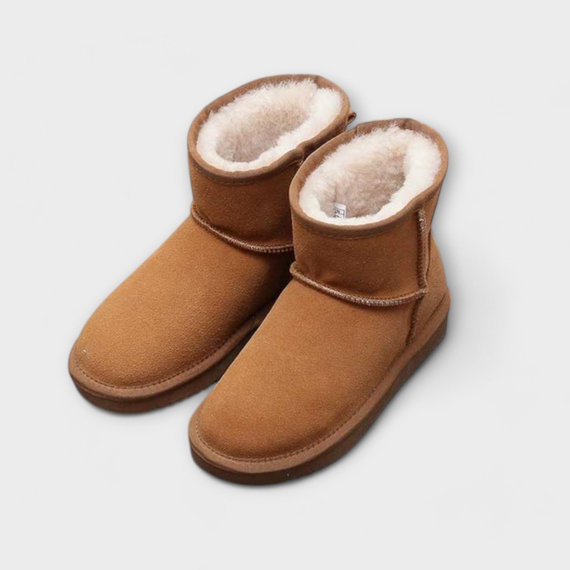 Genuine Leather Ankle Snow Boots