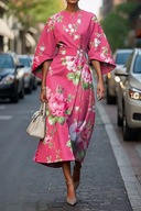 Élise | Royal Floral Dress