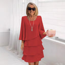 Margaux – Elegant Midi Dress with Ruffles