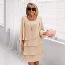 Margaux – Elegant Midi Dress with Ruffles
