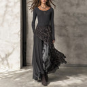 Fenna™ | Long Dress with Leopard Accents