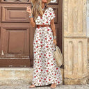 Justine™ – Long, Flowing Boho Dress with Belt