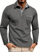 Charles | Men's Long-Sleeve Premium Polo – Soft Comfort, Modern Elegance, Flattering Fit