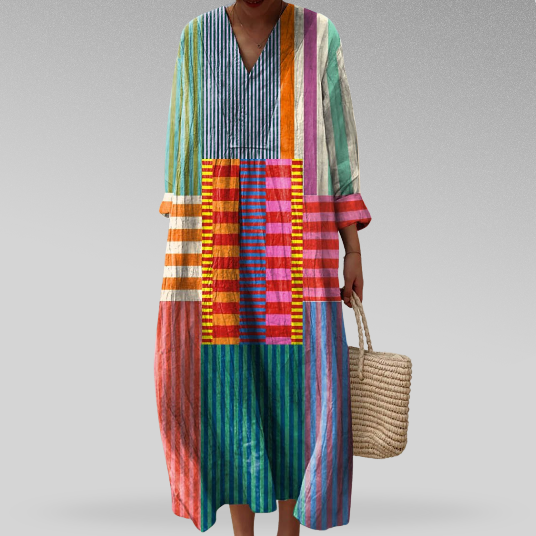 Naomi™ | Colour Block Breeze Maxi Dress