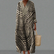 Irene™ | Monochromes Labyrinth Flow Dress