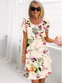 Camille – Elegant Flowing Robe with Ruffles