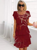 Lucie – Elegant Flowing Robe with Flounces