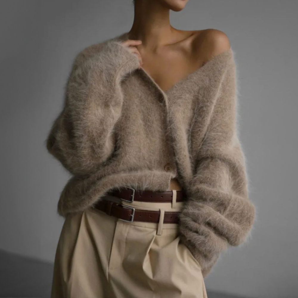 Women's Cardigan Loose Fit Classic Cut for Chilly Days