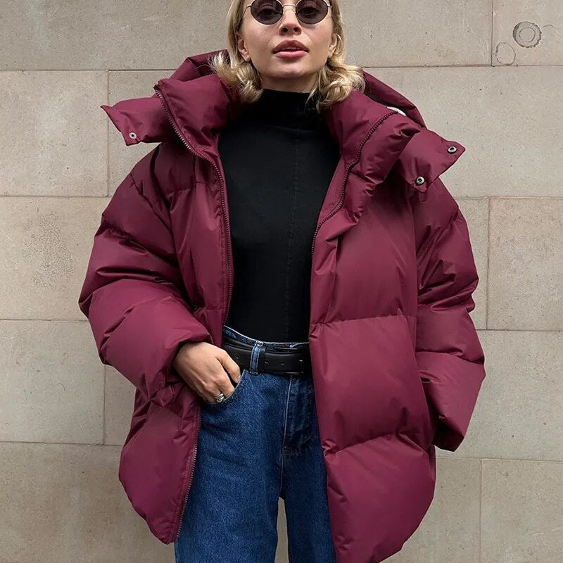 Warm Insulated Puffy Jacket for Women | Ideal for Autumn and Winter