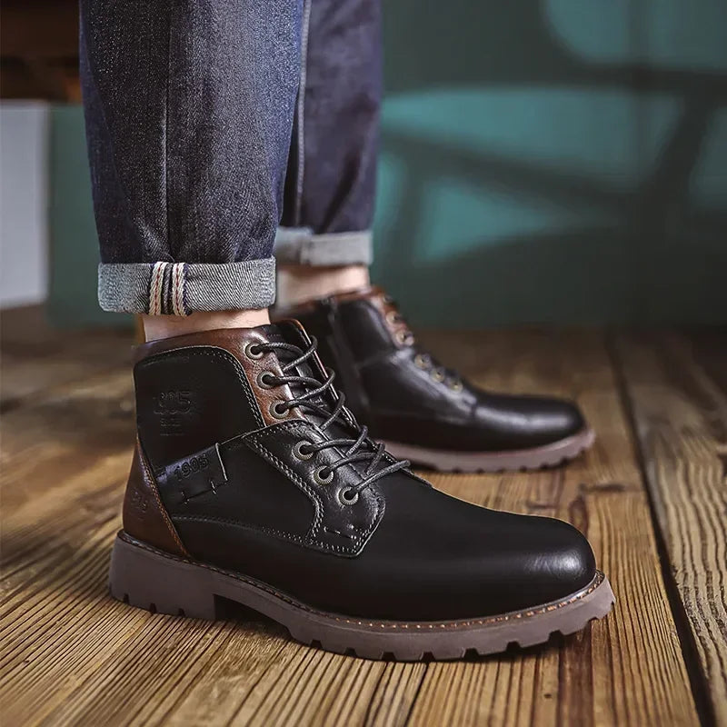 Kennedy | Faux Leather Ankle Boots