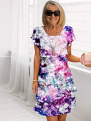 Françoise – Elegant Flowing Dress with Flounces