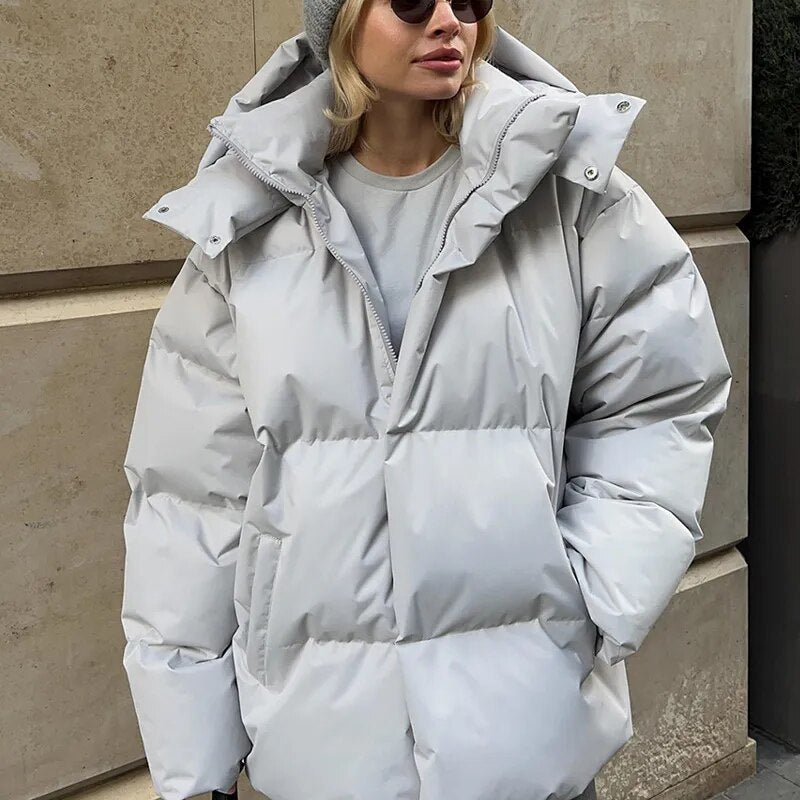 Warm Insulated Puffy Jacket for Women | Ideal for Autumn and Winter