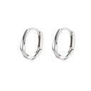 Sterling Silver Round Inlay Earrings