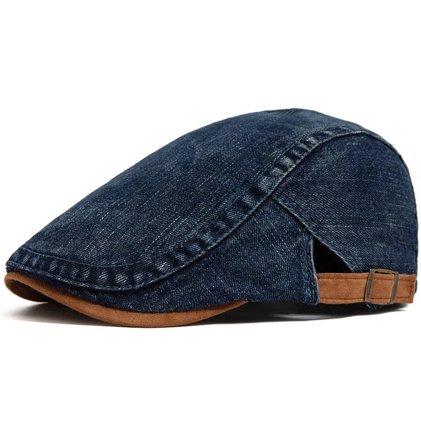 Meyer Basel™ | Premium Denim Flat Cap – Timeless Style & Daily Comfort
