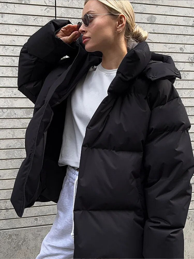 Warm Insulated Puffy Jacket for Women | Ideal for Autumn and Winter