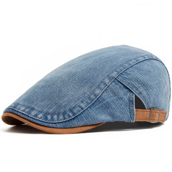 Meyer Basel™ | Premium Denim Flat Cap – Timeless Style & Daily Comfort