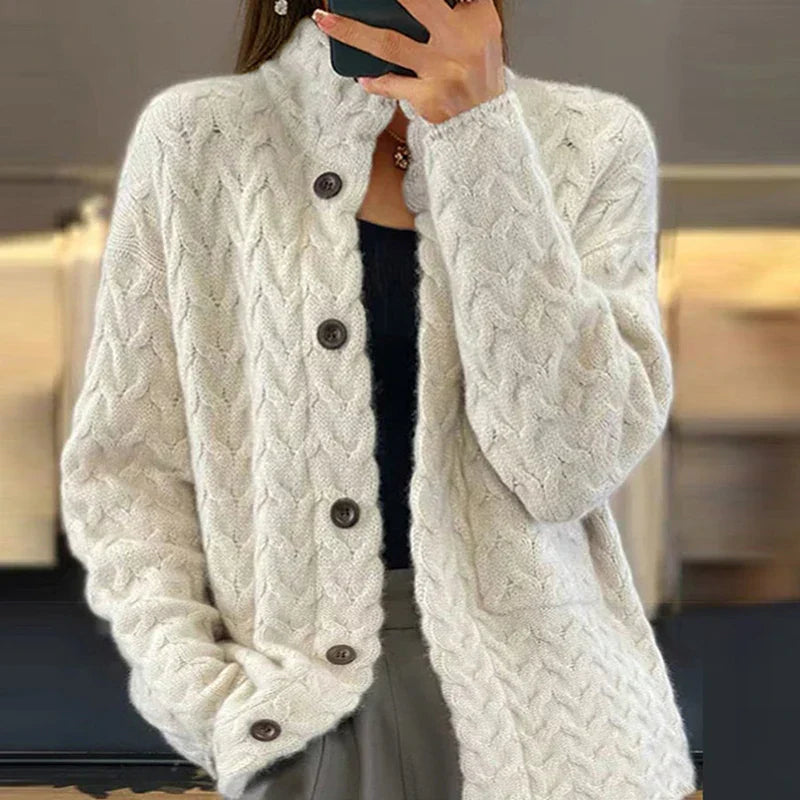 Elegant Knitted Cardigan Lightweight Companion for Spring & Summer