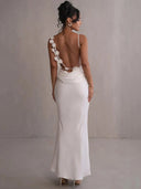 Cassiane - Satin Flower Dress