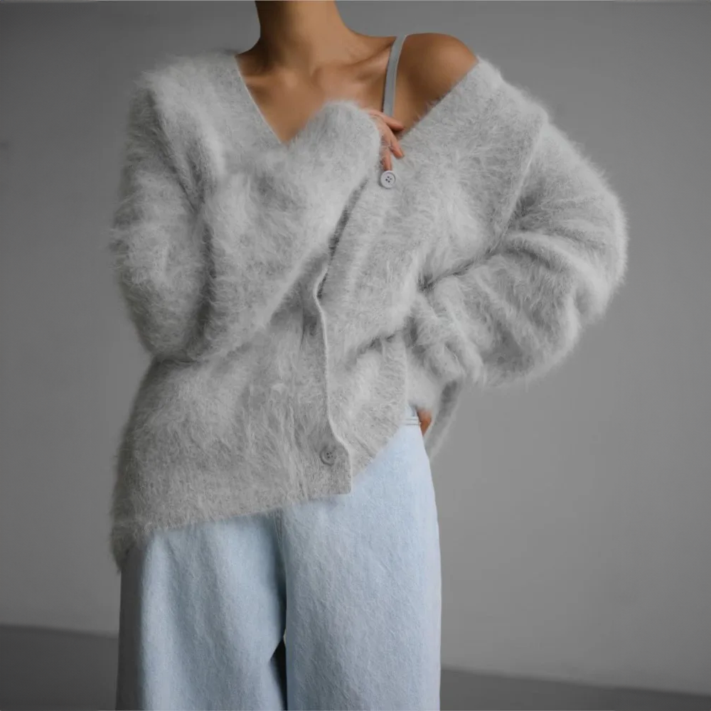 Women's Cardigan Loose Fit Classic Cut for Chilly Days