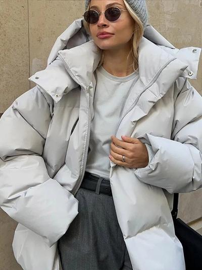 Warm Insulated Puffy Jacket for Women | Ideal for Autumn and Winter