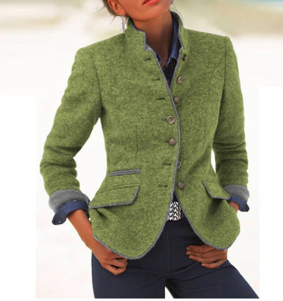 Valeria | Elegant Cardigan with High Collar, Perfect for a Chic and Warm Look