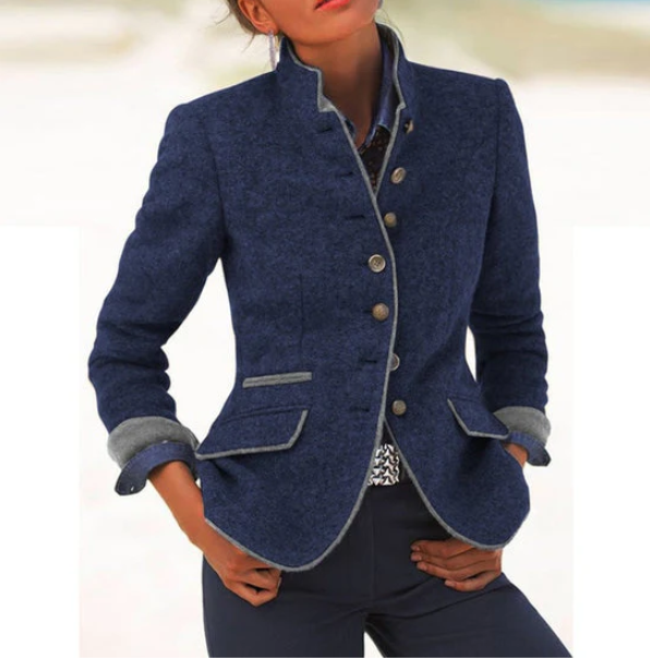 Valeria | Elegant Cardigan with High Collar, Perfect for a Chic and Warm Look