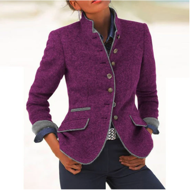Valeria | Elegant Cardigan with High Collar, Perfect for a Chic and Warm Look