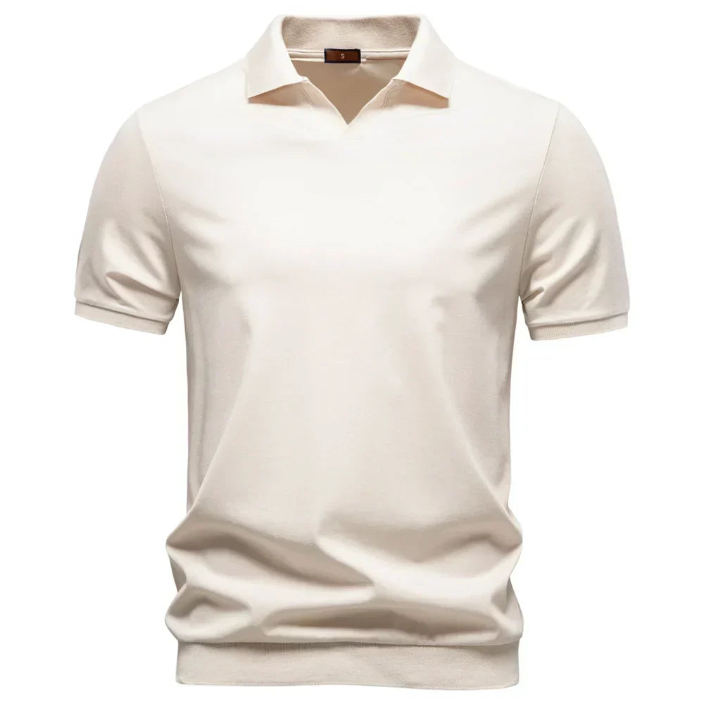 FRANK™ | ATMUNGSAKTIVES POLOSHIRT MIT V-AUSSCHNITT