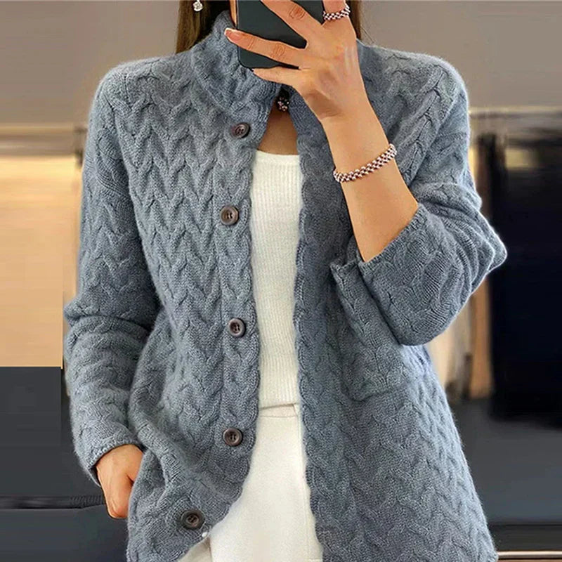 Elegant Knitted Cardigan Lightweight Companion for Spring & Summer