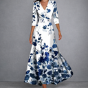 Charlotte | Figure-Hugging Flowing Maxi Dress