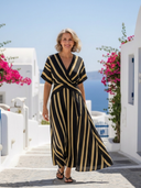 LINA | MAXI DRESS WITH SHORT SLEEVES