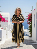 LINA | MAXI DRESS WITH SHORT SLEEVES