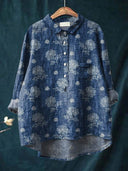 Lina Vibrant Floral Embroidery Shirt