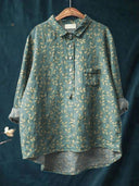 Lina Vibrant Floral Embroidery Shirt