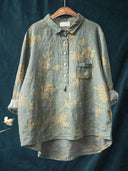 Lina | Vibrant Floral Embroidery Shirt