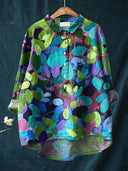 Lina Vibrant Floral Embroidery Shirt
