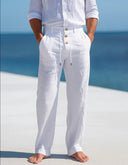 MATTEO | LIGHT LINEN SUMMER TROUSERS