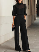 Elodie | Top and Wide Trousers in a Three-Piece Set