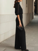 Elodie | Top and Wide Trousers in a Three-Piece Set