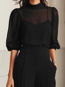 Elodie | Top and Wide Trousers in a Three-Piece Set