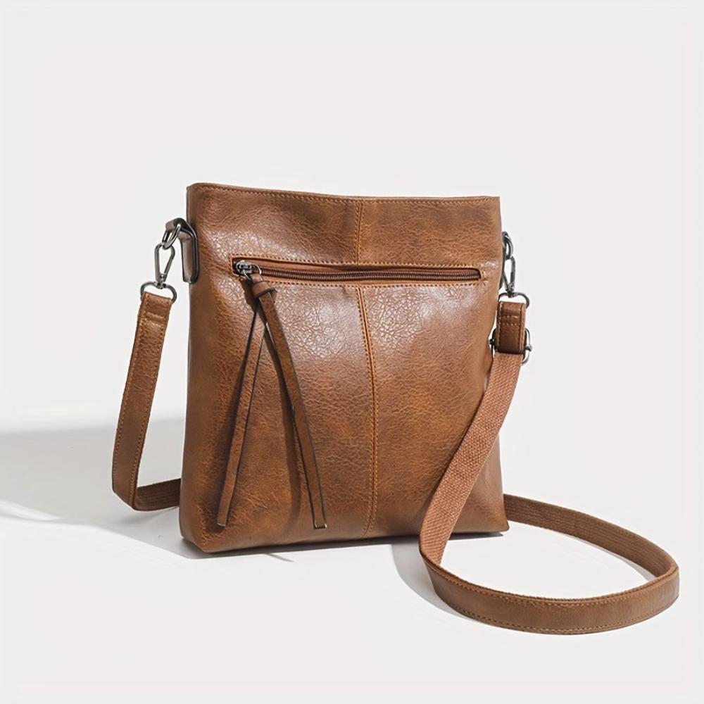 Lina - Vintage Shoulder Bag with Checkered Pattern