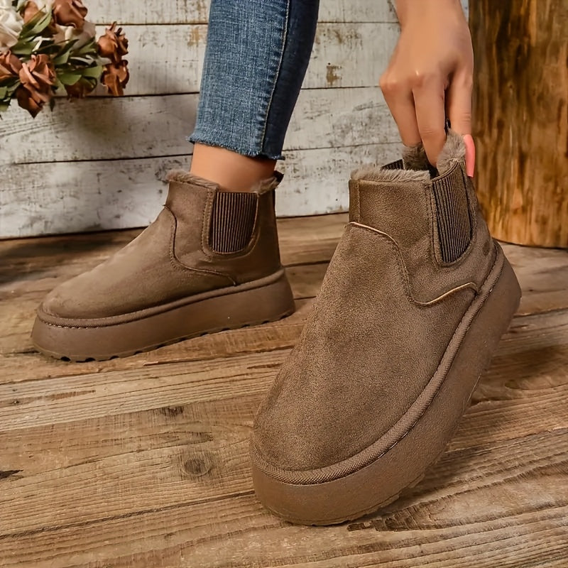 Winter Ladies Chunky-Heel Boots